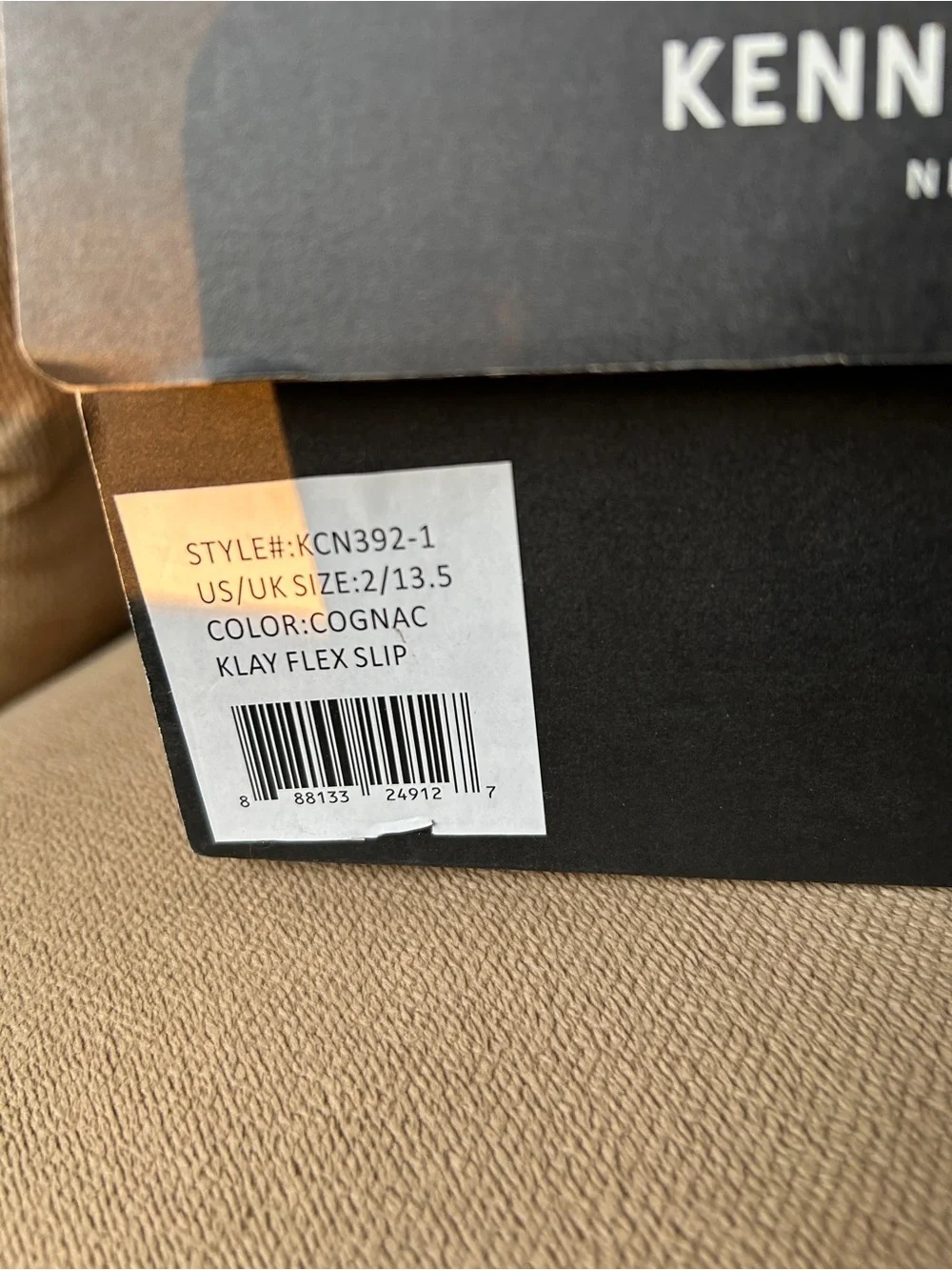 Boy’s Casual Lace-Up Leather Shoes - Tan by Kenneth Cole Size 2